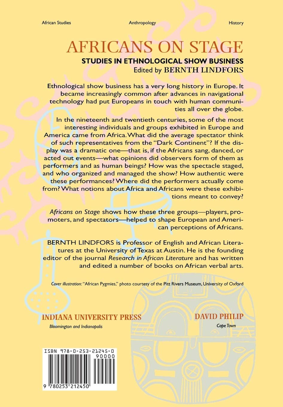 Africans on Stage: Studies in Ethnological Show Business