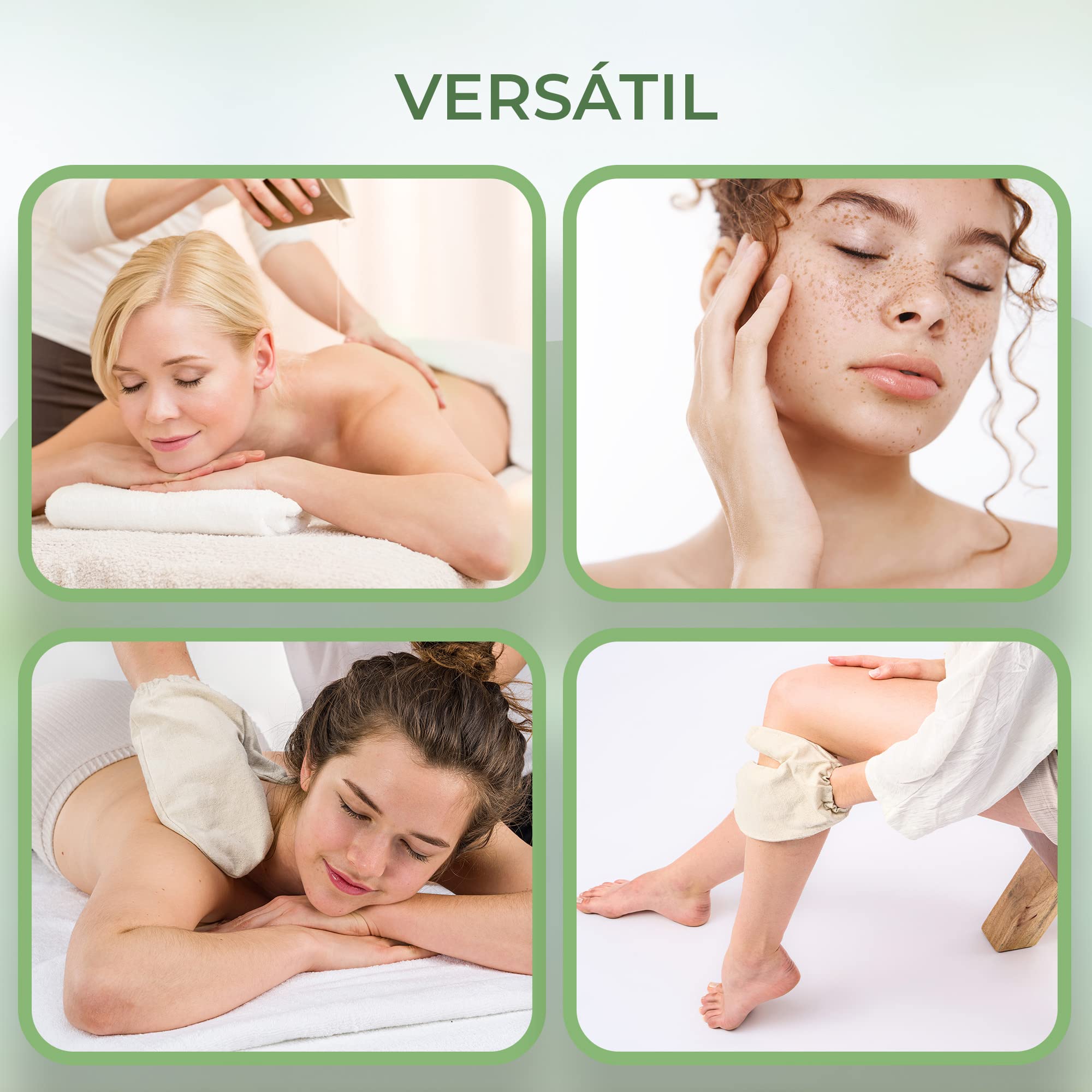 MASSAGE-EXPERT Guantes de seda Garshan de seda cruda [1 par]. Para peeling, Ayurveda, masaje en seco y celulitis. Grande