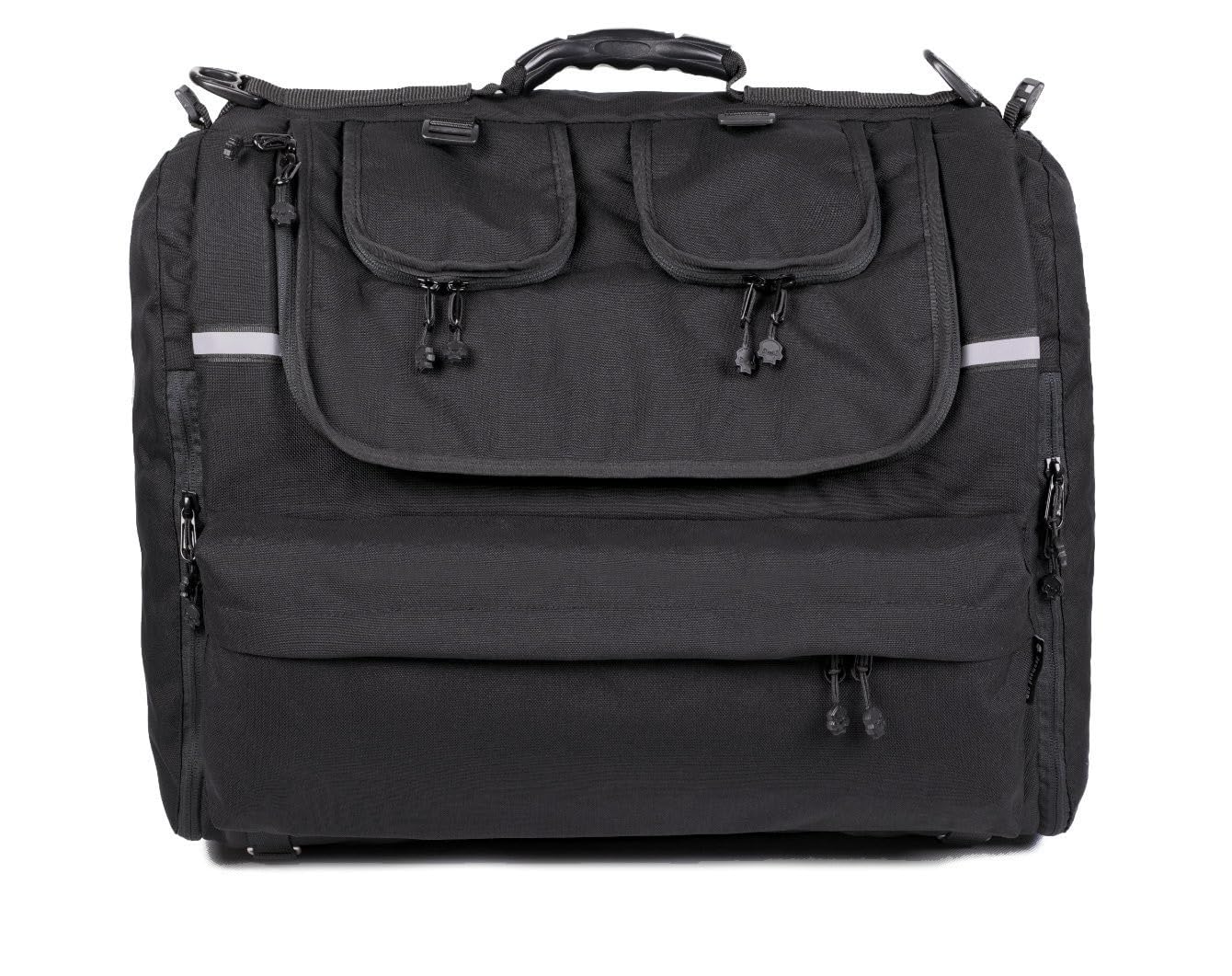 Pet Bag - Bolsa para moto para perros (2-36 kg), impermeable, portátil, con triple ventilación, para equipaje o asiento, de Cordura (doble)