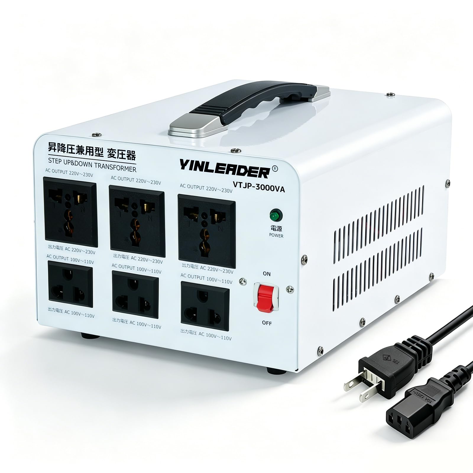 Amazon.co.jp: Yinleader アップトランス ダウントランス 3000W 海外