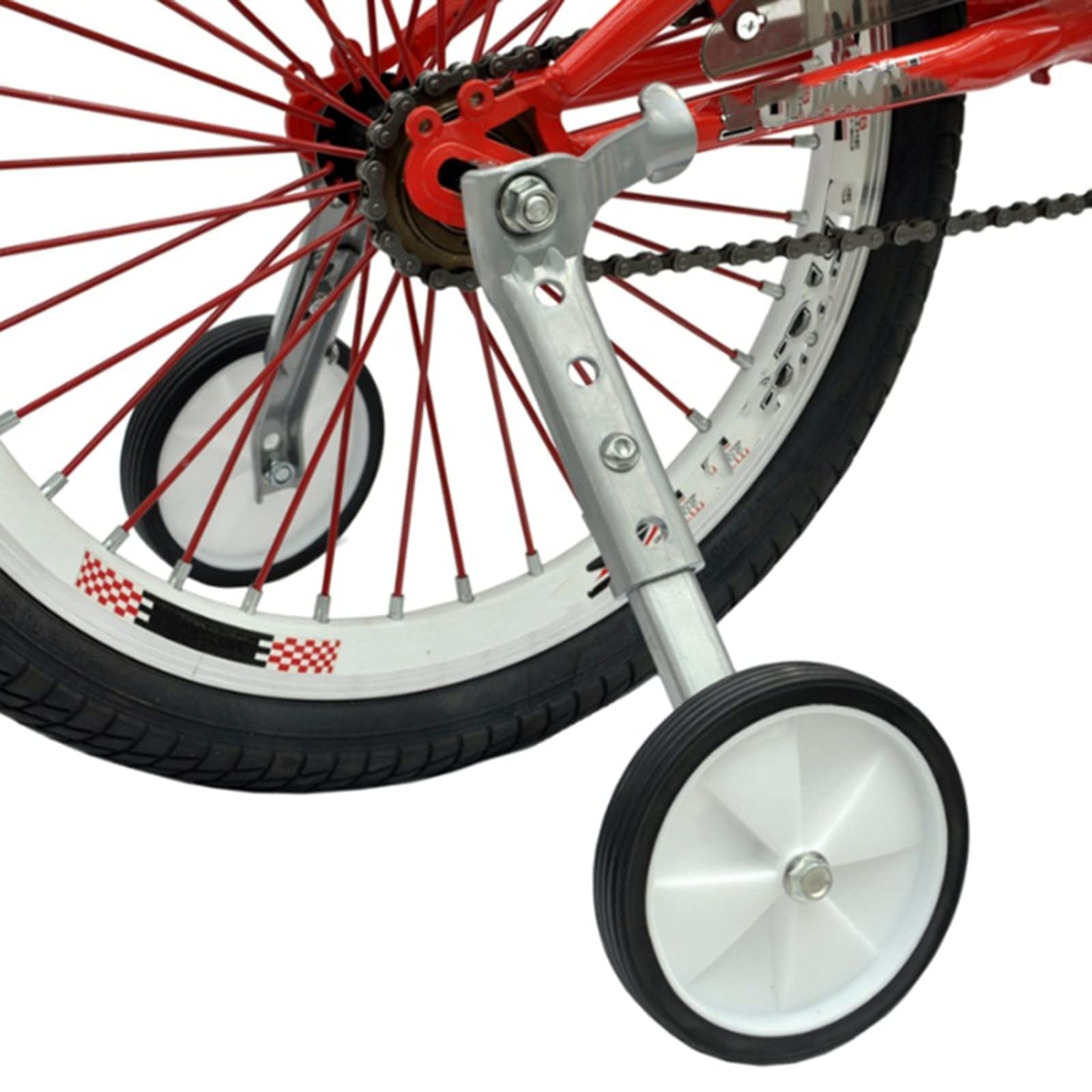 Rotelle di supporto per adulti, 18 20 22 pollici, coppia di ruote di supporto per bicicletta, universali, peso 100 kg, ruote ausiliarie per bambini, per adulti