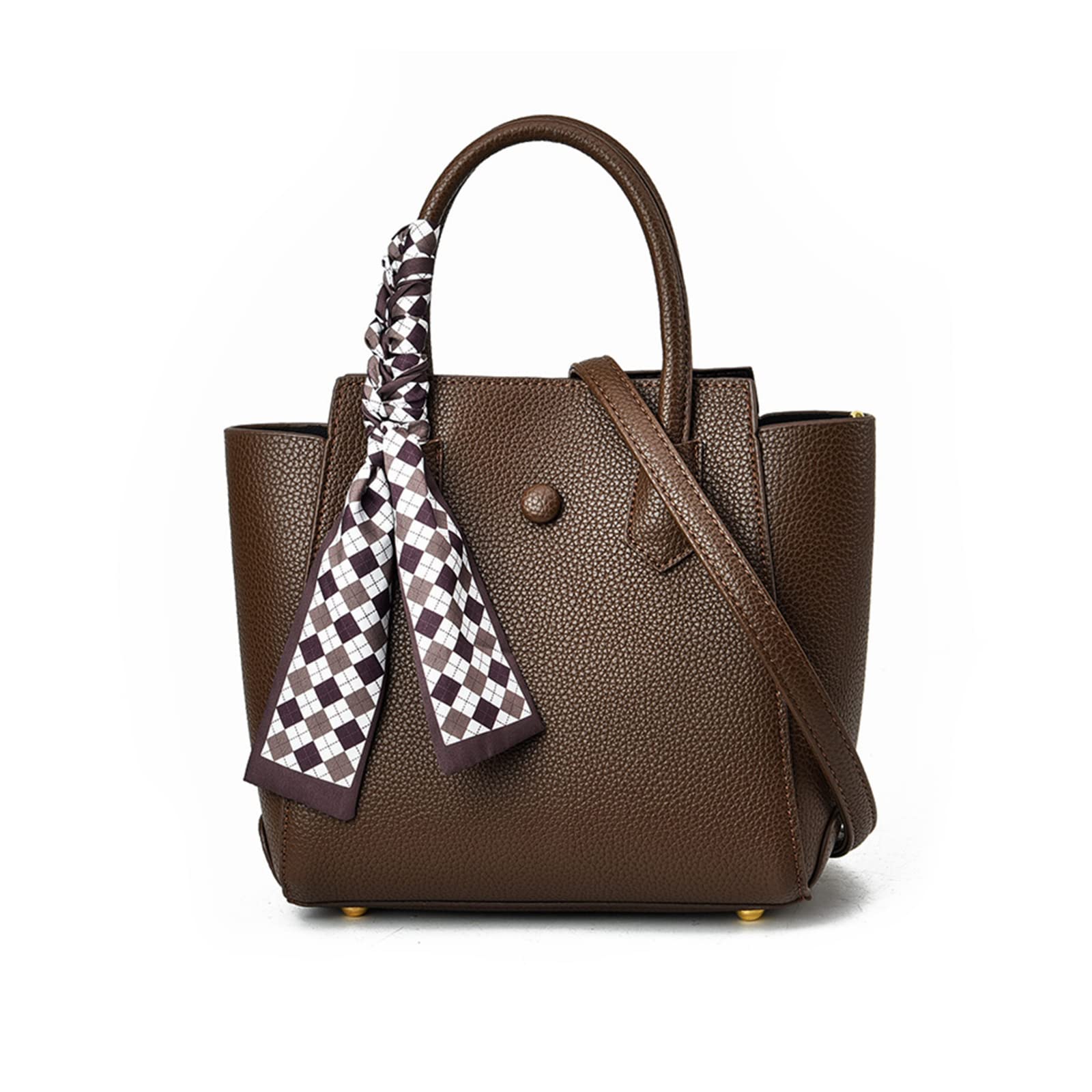 ADITM Borse da Donna Eleganti Borse con Manico Superiore Borsa a Secchiello Moda Borsa a Tracolla Piccola da Donna Borsa a Tracolla in Pelle PU Borsa a Tracolla con Nastro Double The Comfort