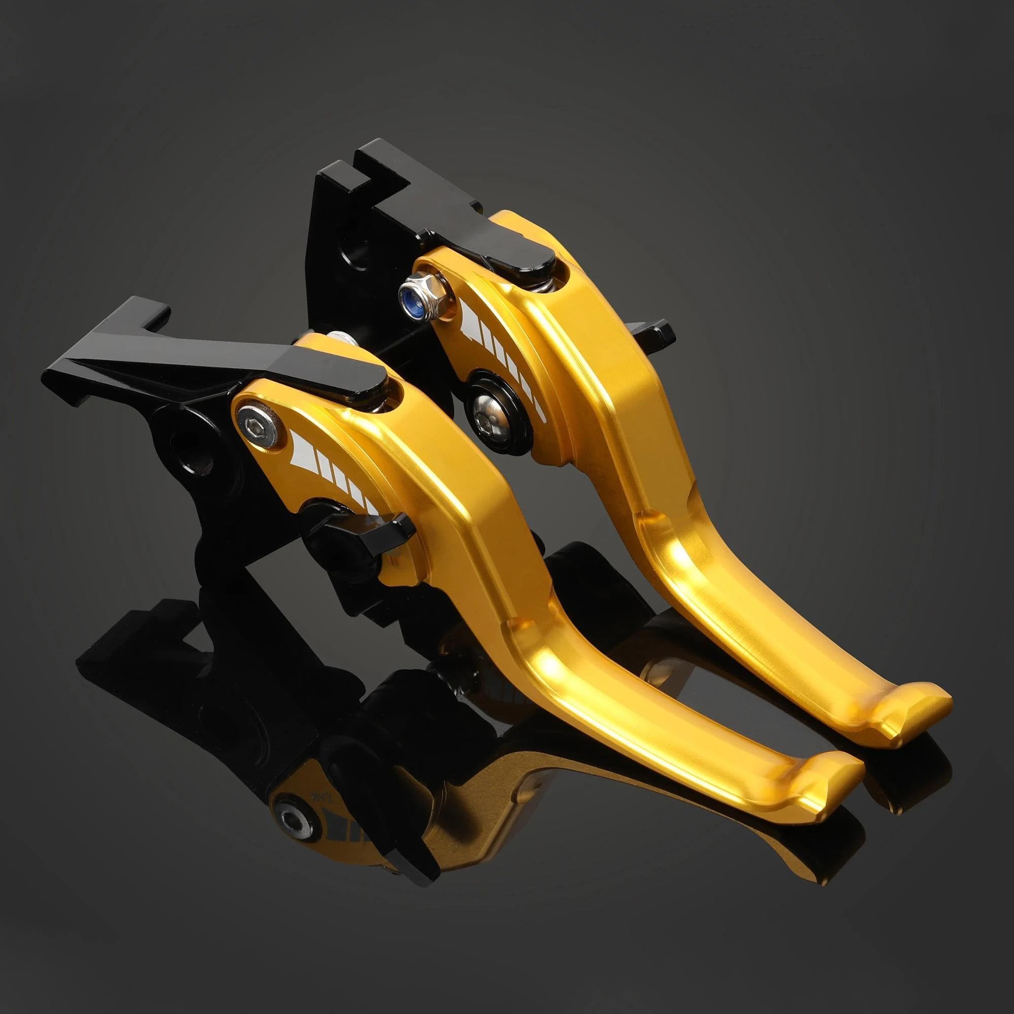 Asddllnn Gold Brake Clutch Levers For Cfmoto 450Mt 450 Mt Cf450mt Motor Adjustable Brake Clutch Lever Handle Guard Levers Short(Gold)