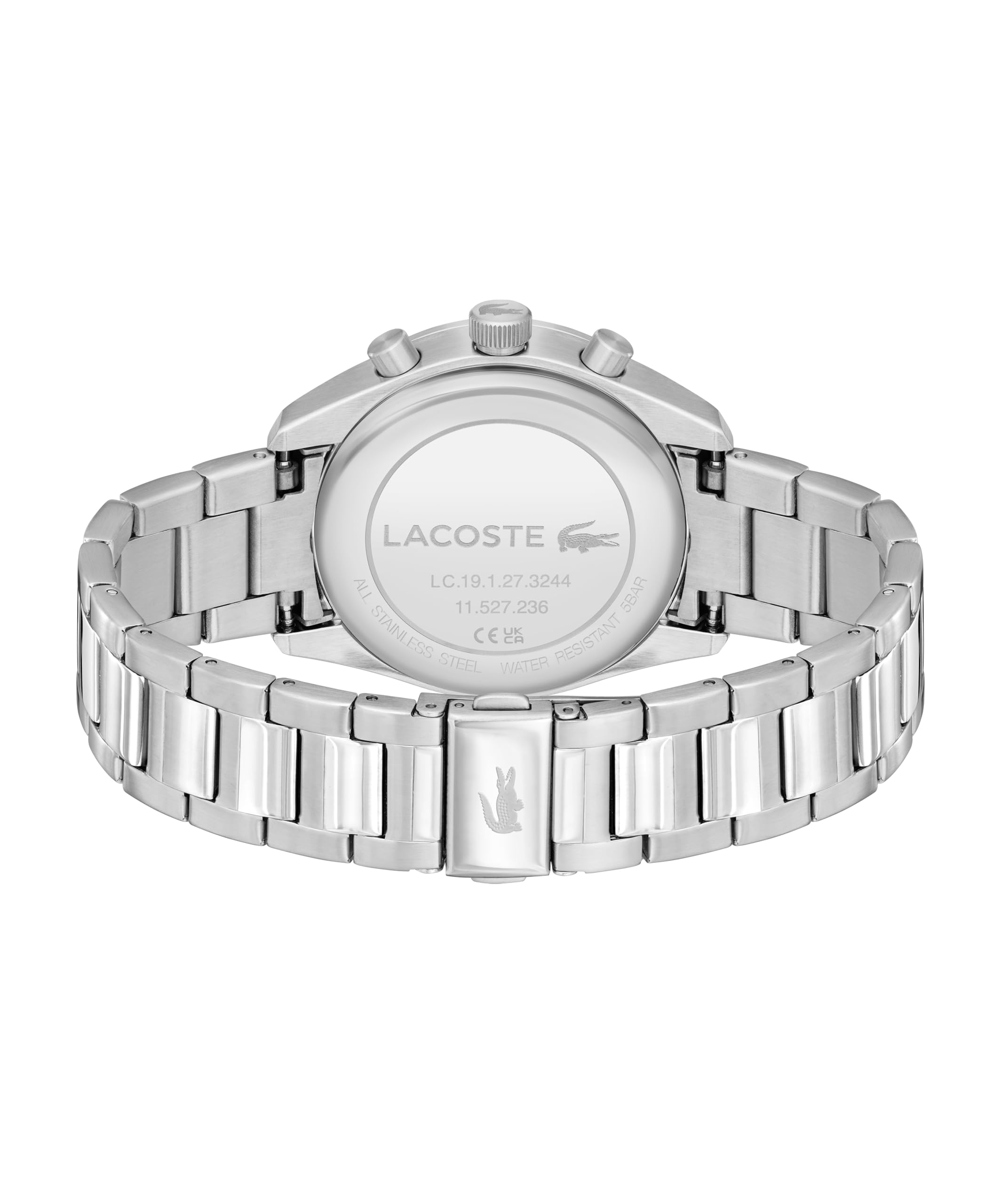 Lacoste Reloj Cronógrafo de Cuarzo Colección Boston para Hombre con Pulsera de Cuero o Acero Inoxidable en Enlace o Malla