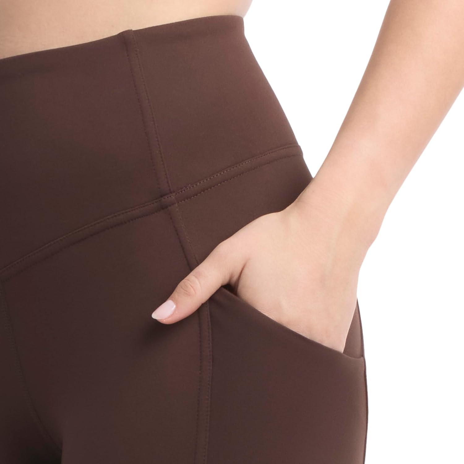 Danskin Women's Super Sculpt Crosstrain Crop Leggings Large Espresso image 3 of 4 B0DQ2N7C4V