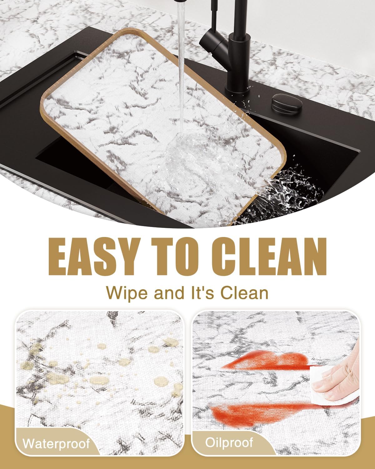 Drawer and Shelf Liners for Kitchen Cabinets Non-Adhesive image 5