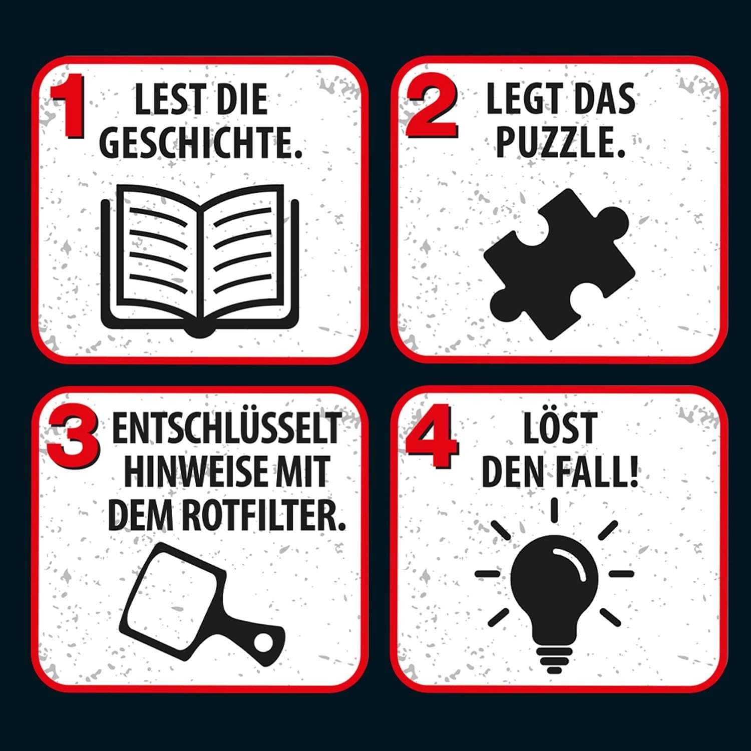 Die drei ??? Kids - Krimi Puzzle - Spuk auf dem Schulfest von KOSMOS 697983, Leuchtet im Dunkeln, 200 Teile, Lesen, Puzzeln, Rätsel lösen, Detektiv Puzzle für Kinder ab 8 Jahre