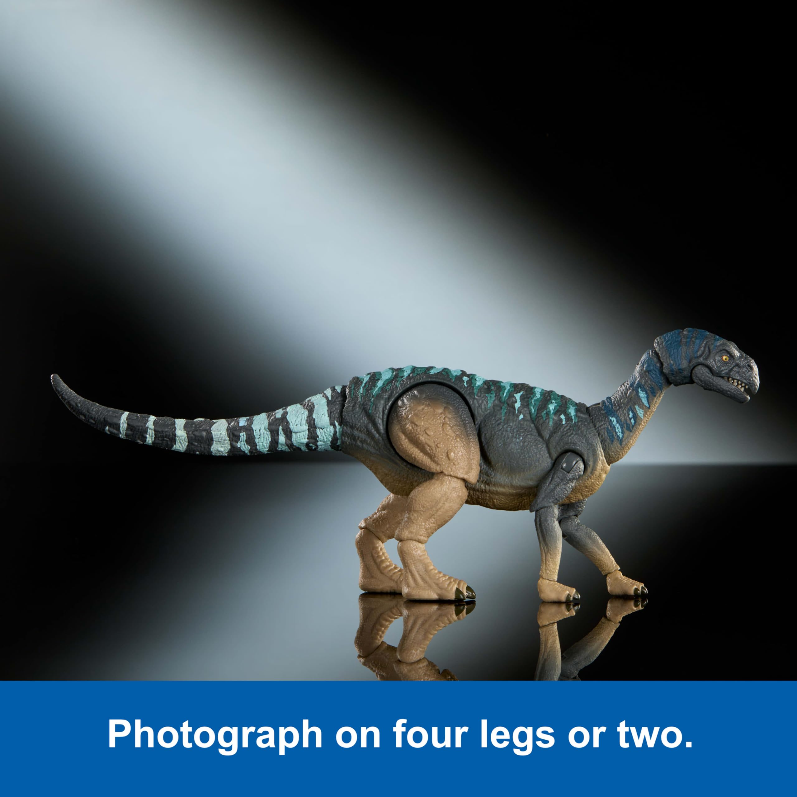 Mattel Jurassic World Kolekcja Hammonda Muszaur, figurka premium, realistyczne oczy, 15 ruchomych punktów i dodatkowe tylne łapy, dinozaur zabawka dla dzieci 8+, fanów i kolekcjonerów, JKM89