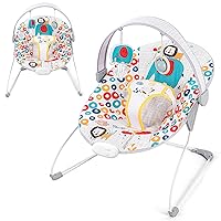 Vista 11 de Mecedora de bebé para bebé, asiento de mecedora de bebé, mecedoras eléctricas para bebés con música para bebés de 0 a 6 meses hasta 20 libras
