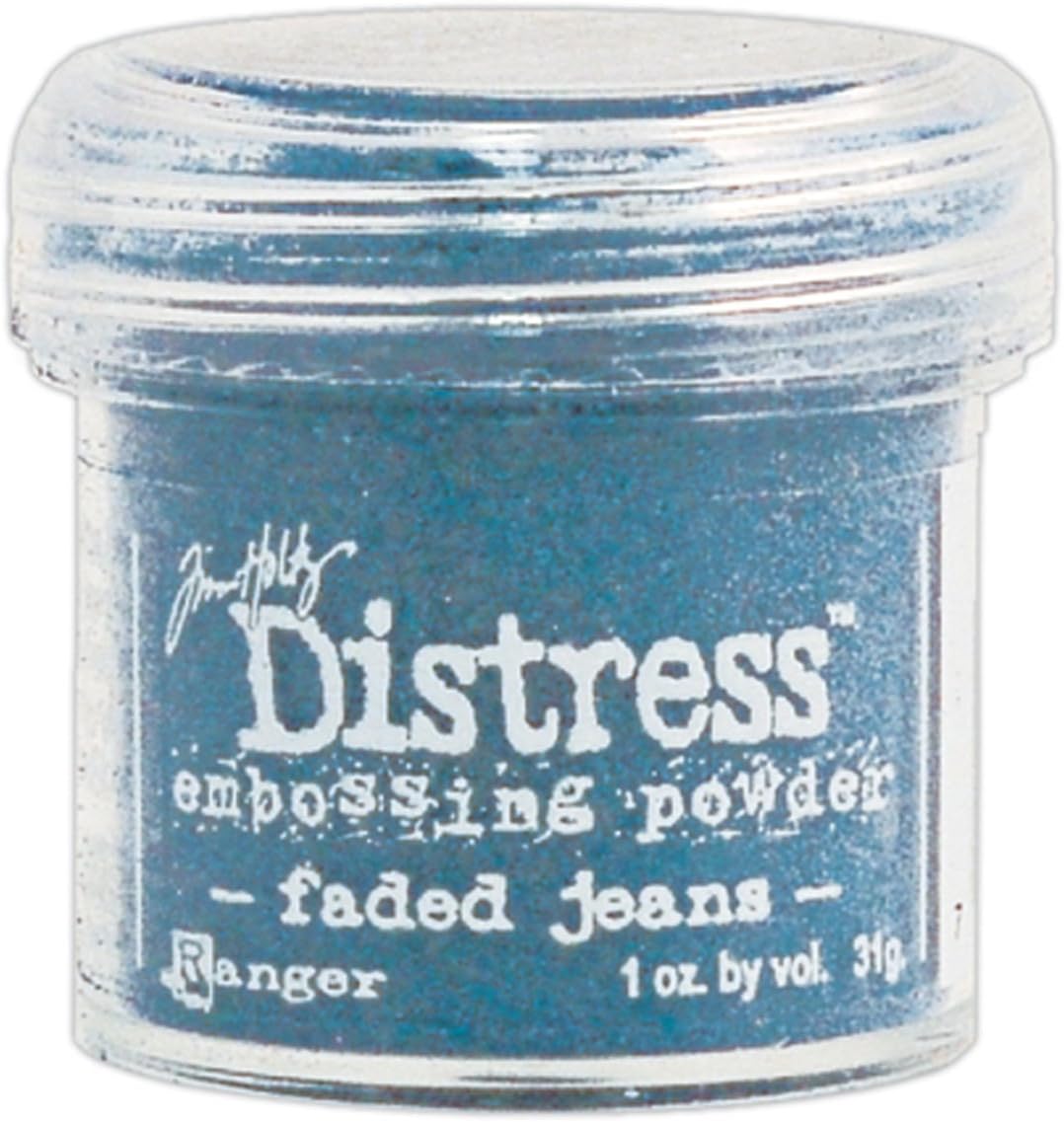 Distress Embossing Powders Ranger Industries Embossing Powder, Faded Jeans