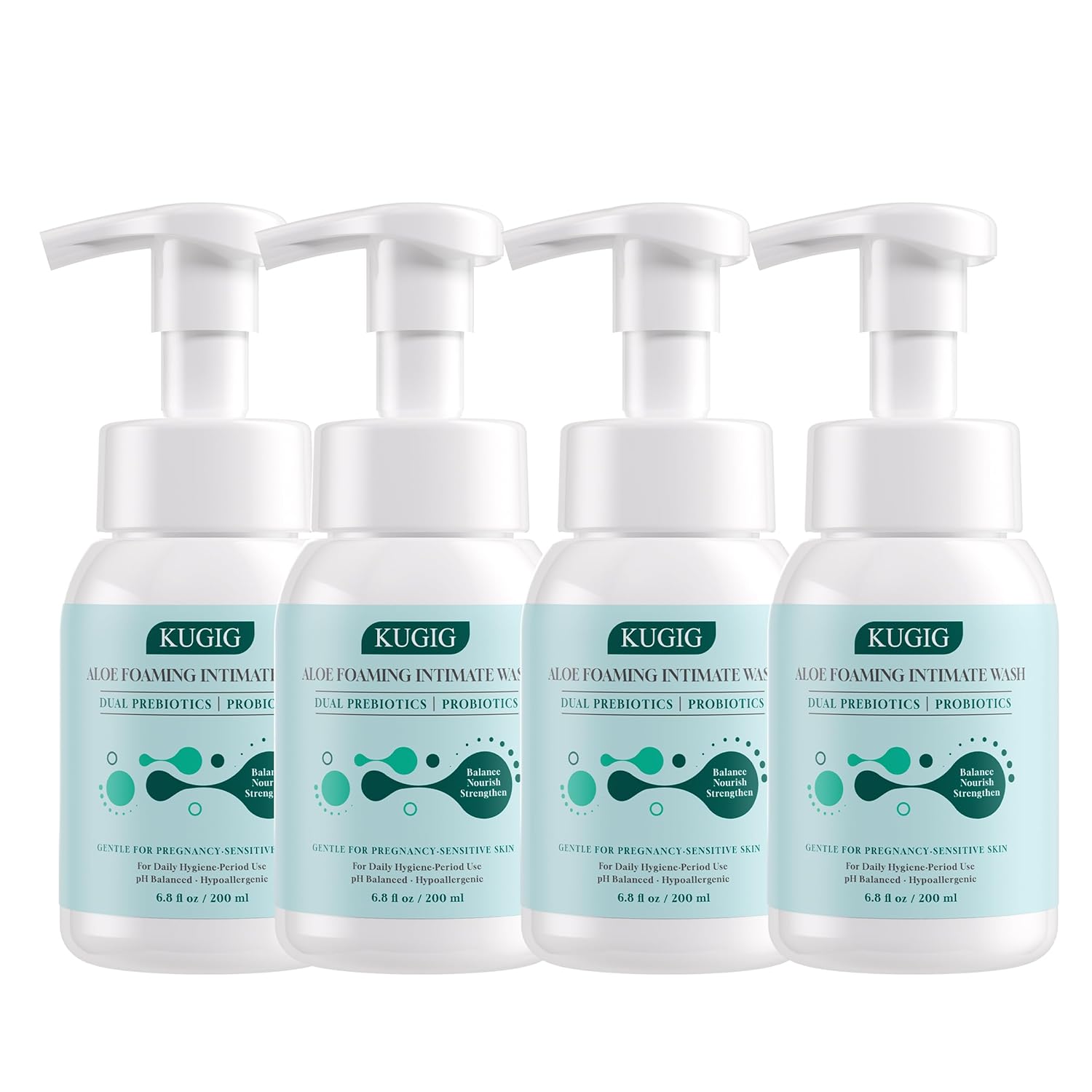 Wash Intimate Care Liquid, Gentle pH Balanced Daily Cleanser for Sensitive Skin, Probiotic + Prebiotic Formula, Fragrance Free Intimate Wash for Men & Women 6.8 Fl Oz (Two Pack)