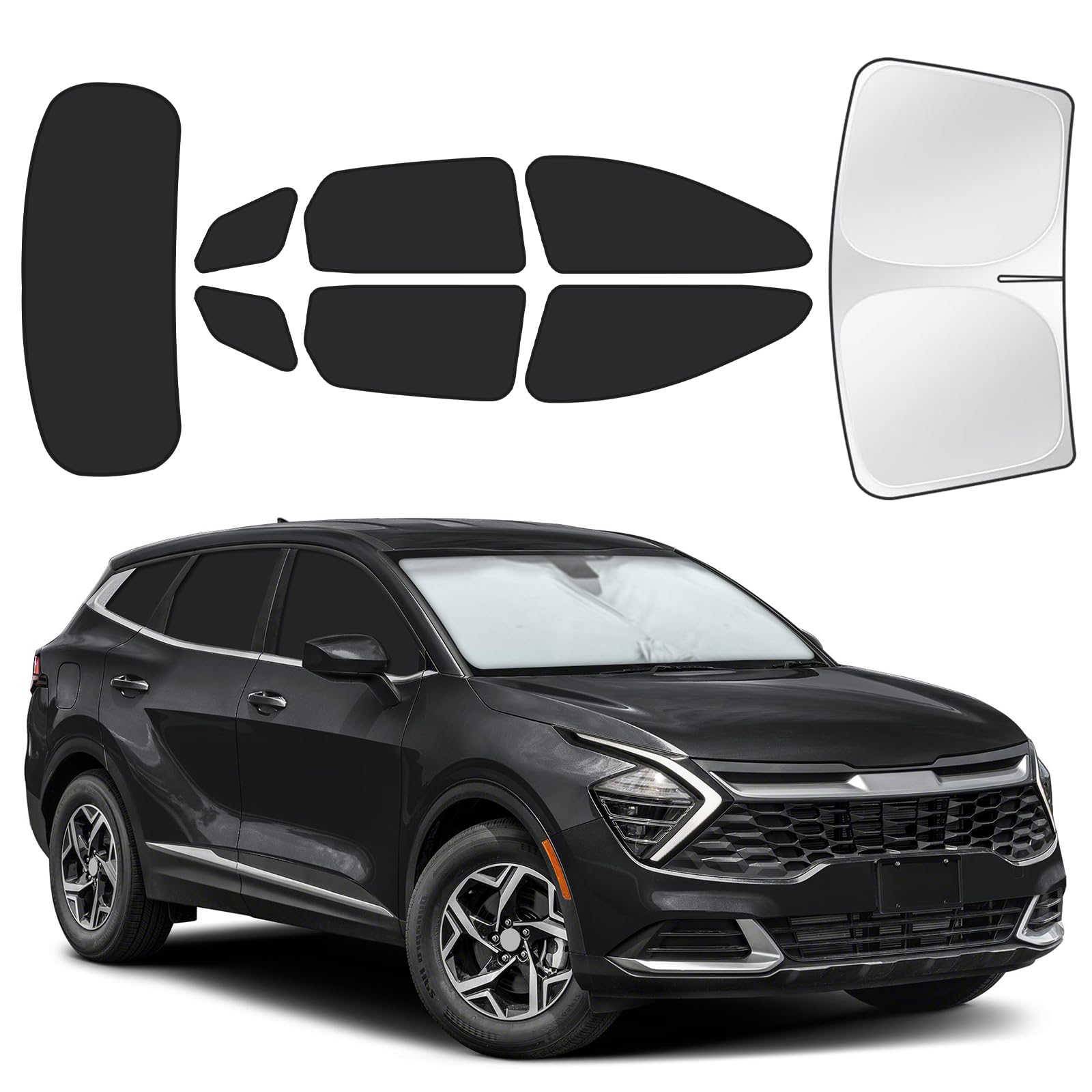 for Kia Sportage 2022–2025 Car Window Shades, 8Pcs Full Window Covers