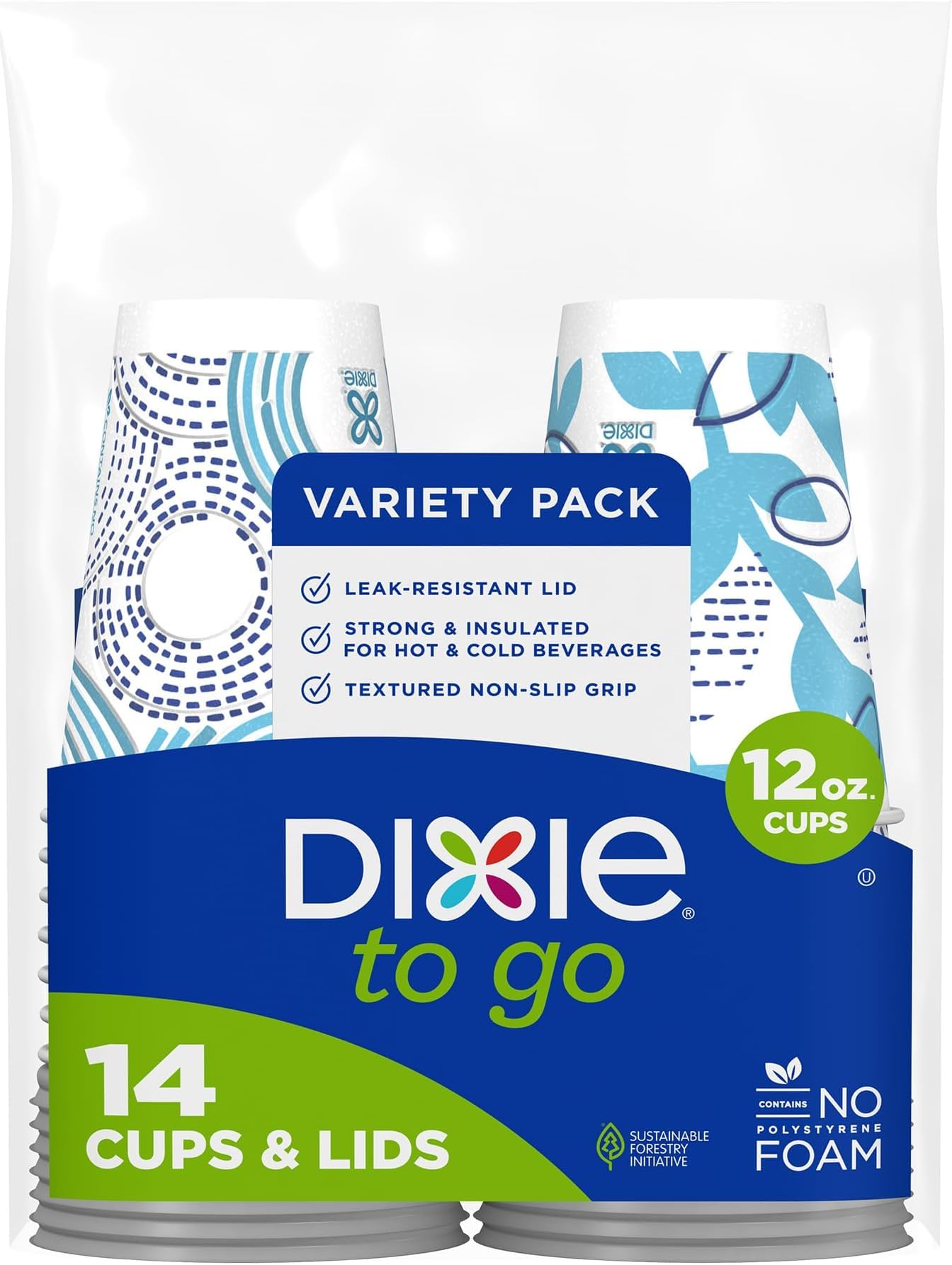 Dixie To Go Disposable Coffee Cups With Lids, 12 oz Paper Cups, 156 Ct — Amazon image 13