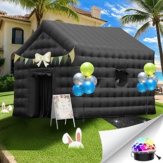 SAYOK Inflatable Nightclub Tent 18x15x15 FT, Party Tent with Disco Ball Light for Adults, Wedding, Birthday, Backyard Events & Business