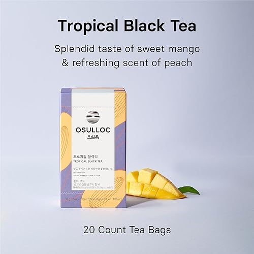 Vista 75 de OSULLOC Té verde puro (aroma suave, sabor limpio), orgánico USDA, té mezclado premium de Jeju, serie de bolsas de té, 20