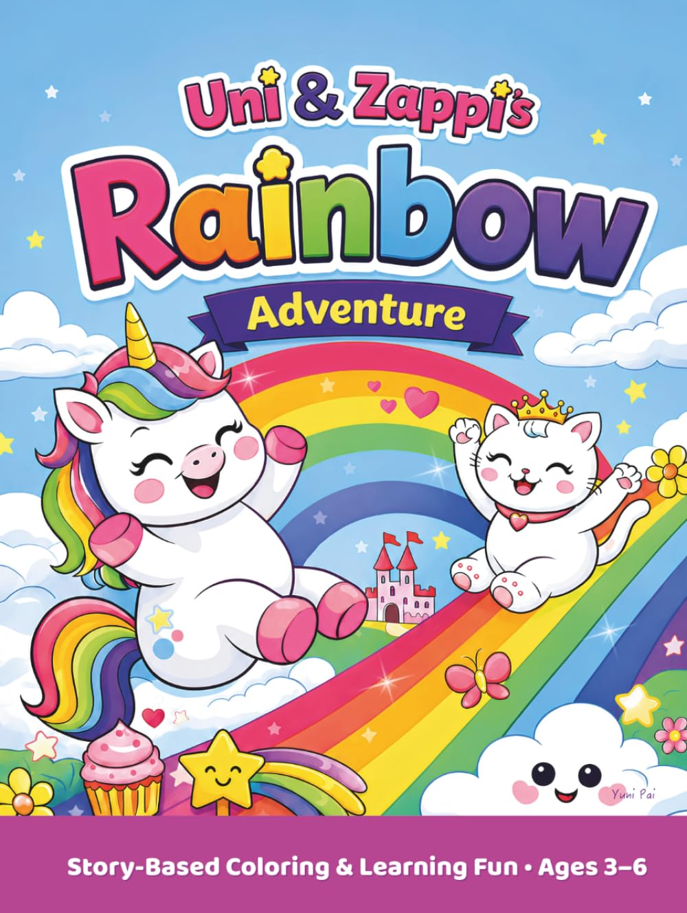 UNI & ZAPPI’S RAINBOW ADVENTURE: A Unicorn & Kitten Coloring & Activity Book Keepsake for Kids Ages 3–8 — ABC Letter Tracing, Counting, Mazes & Early Learning Fun! (Uni & Zappi's Adventures)