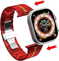 Vista 16 de WINGLE Correas de titanio para Apple Watch Band Ultra 3/2/1 Band Ultra de 1.929 in Series 11 10 1.811 in 1.772 in 1.732 in 1.654 in SE 3/2/1 Series