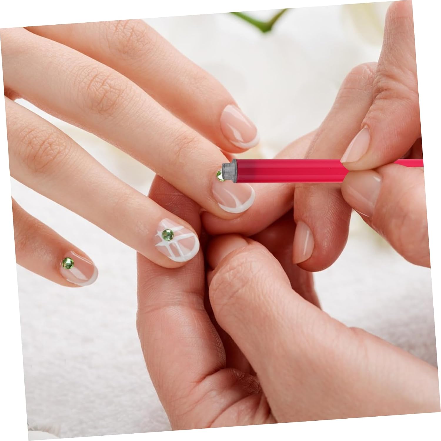 6pcs Nail Art Stamping Pen Set for Creative Diy Manicure Flower Stamper Tools Unique Patterns Easy Use Nail Dotting Pens for Home Salon