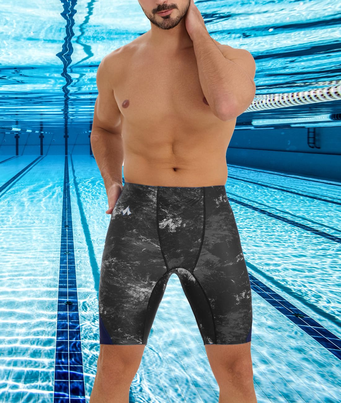 Jammers męski kostium kąpielowy, kąpielówki Eco Endurance+ Pro Mid Length Shorts Swim Trunks męskie