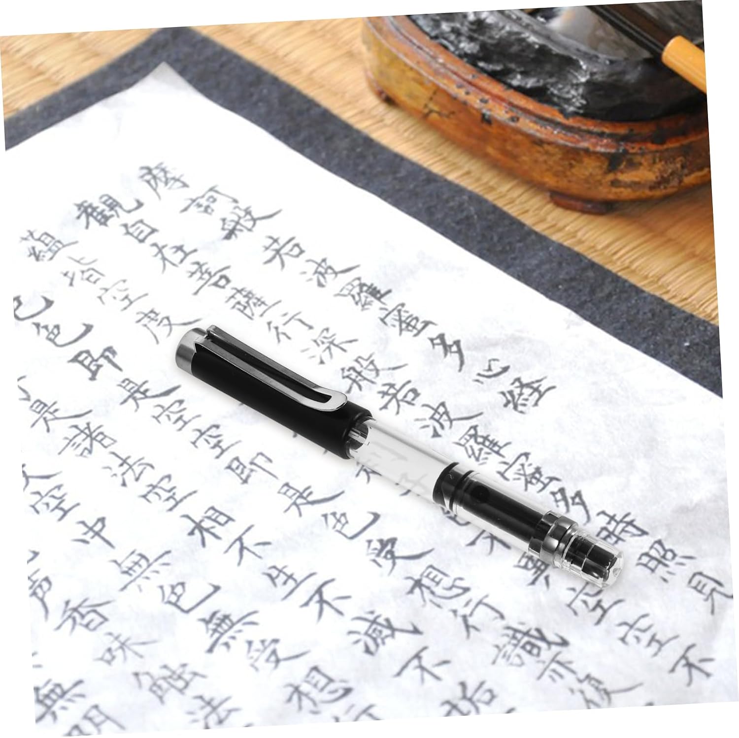 SHINEOFI 2pcs Chinese Calligraphy Brush Pen Traditional Ink Pens Writing Brush for Calligraphy for Beginners and Artists