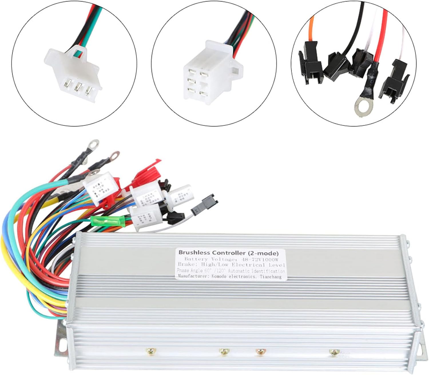 48/72V 1500W Electric Brushless Motor Speed Controller Replacement for Electric Bicycle