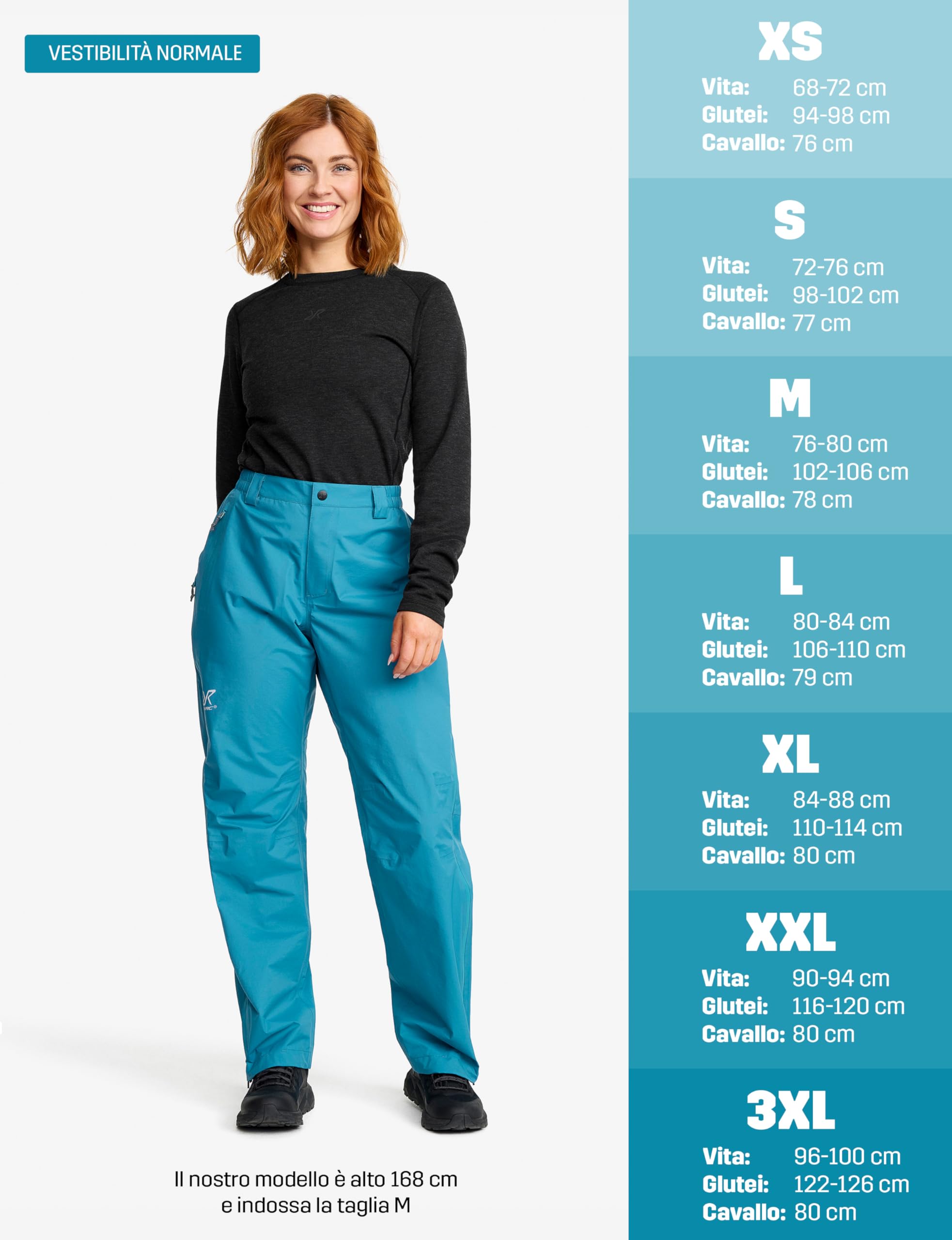 RevolutionRace Arcade 3L Lightweight Pants da Donna, Pantaloni Impermeabili, Pantaloni Antivento Ripiegabili per Escursioni e attività all'Aria Aperta
