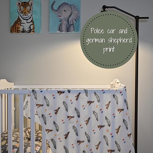 Miniatura 6 de LollyBanks Manta para envolver  100% muselina de algodón  Artículos esenciales para recién nacidos y bebés para niños, registro  Estampado de perro