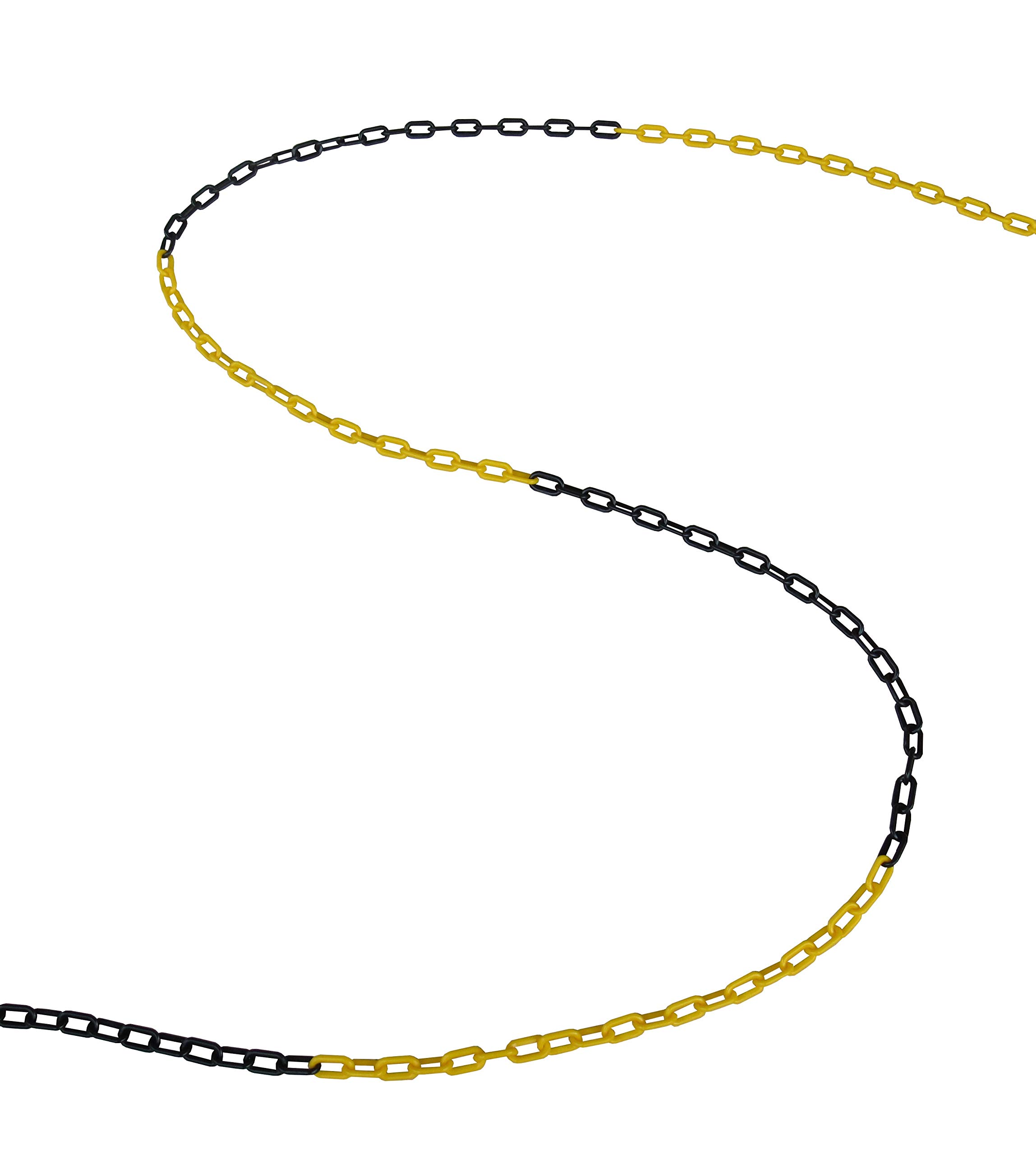 Catena Di Sicurezza In Plastica 6mm 50 Metri - Nero/Giallo Per Delimitare Aree, Fiere E Eventi - Foto 8