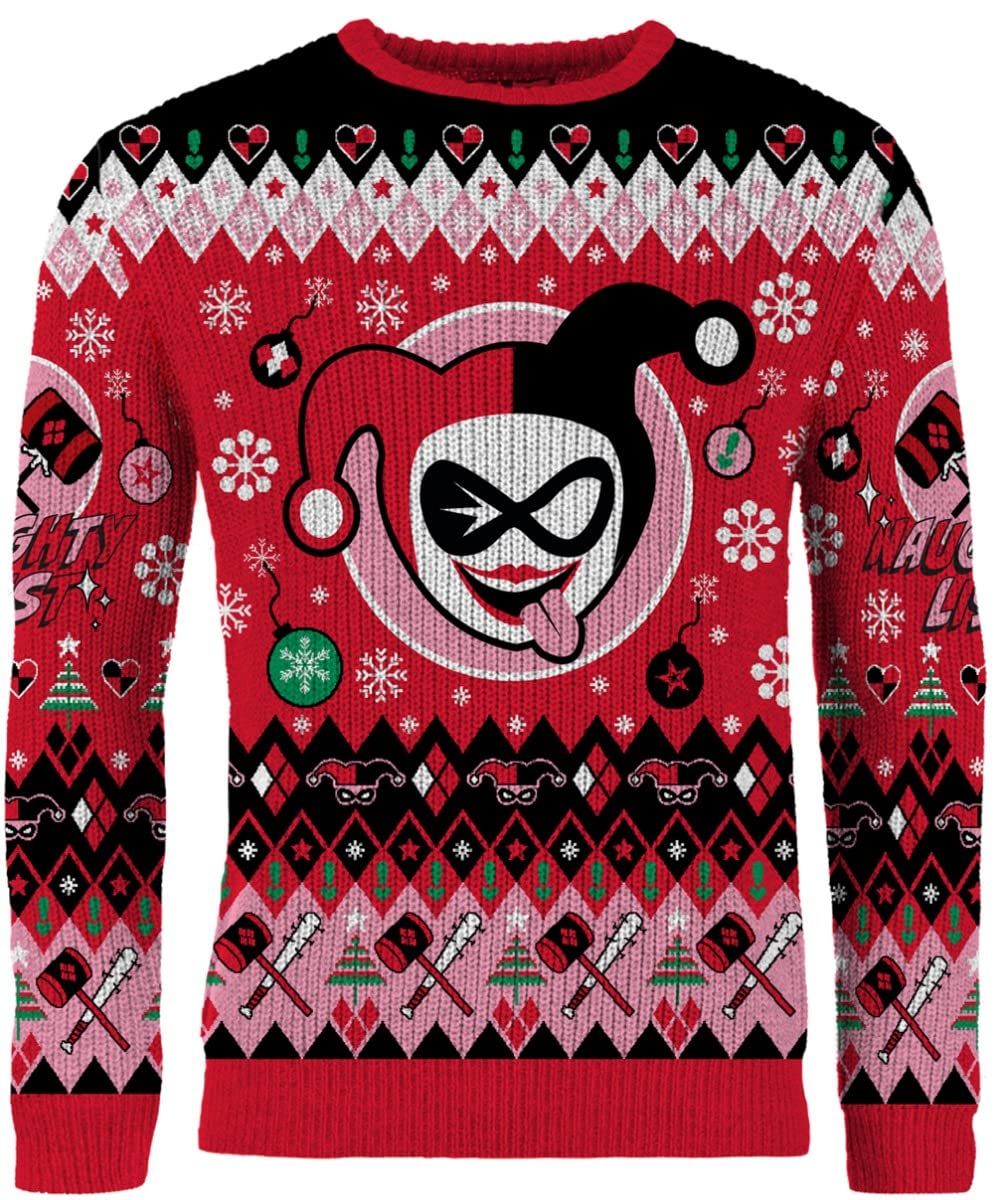 Merchoid Harley Quinn Christmas Jumper for Women and Men Gift (Size: XL)