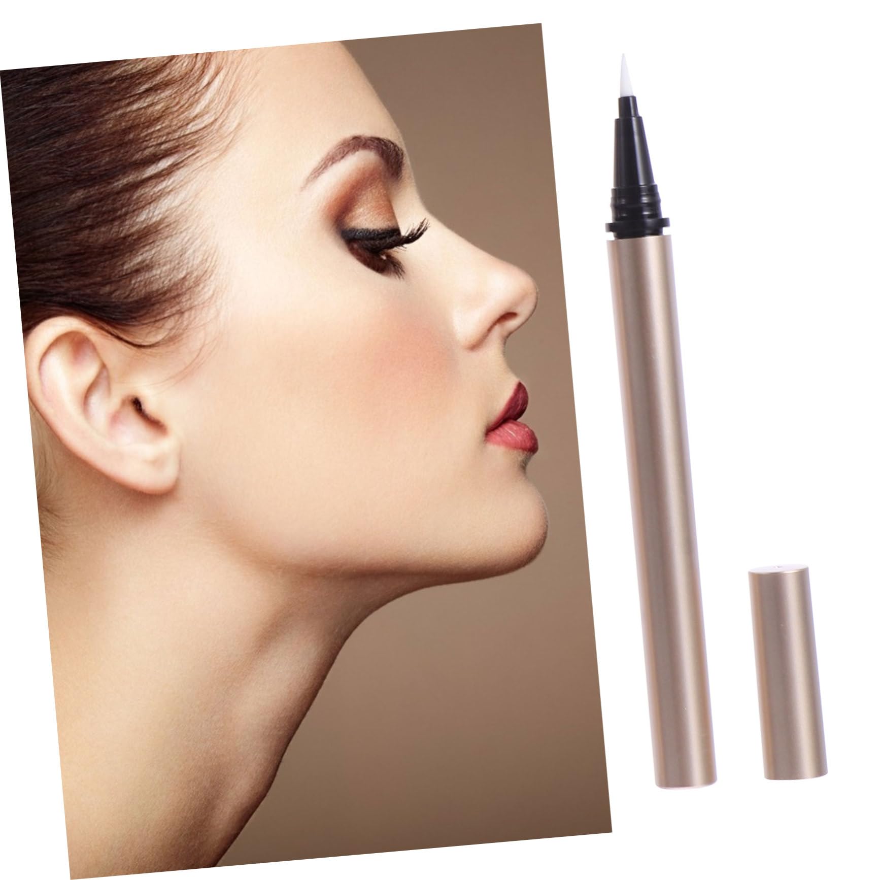 FOMIYES Penna Trucco Ricaricabile 25 Pz Eyeliner Vuoto Per Eyeliner Riutilizzabile Forniture Per Il Trucco Di Per Vuoto Ciglio Liquido Dritto Pennello Fine Plastica