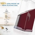 Shazo 2 PC (9,5 L | 321 oz) conteneurs de stockage de farine et de sucre - Conteneurs de stockage alimentaire en plastique extra grands avec couvercles, ensemble de canisters hermétiques sans BPA pour riz, céréales et pâtes