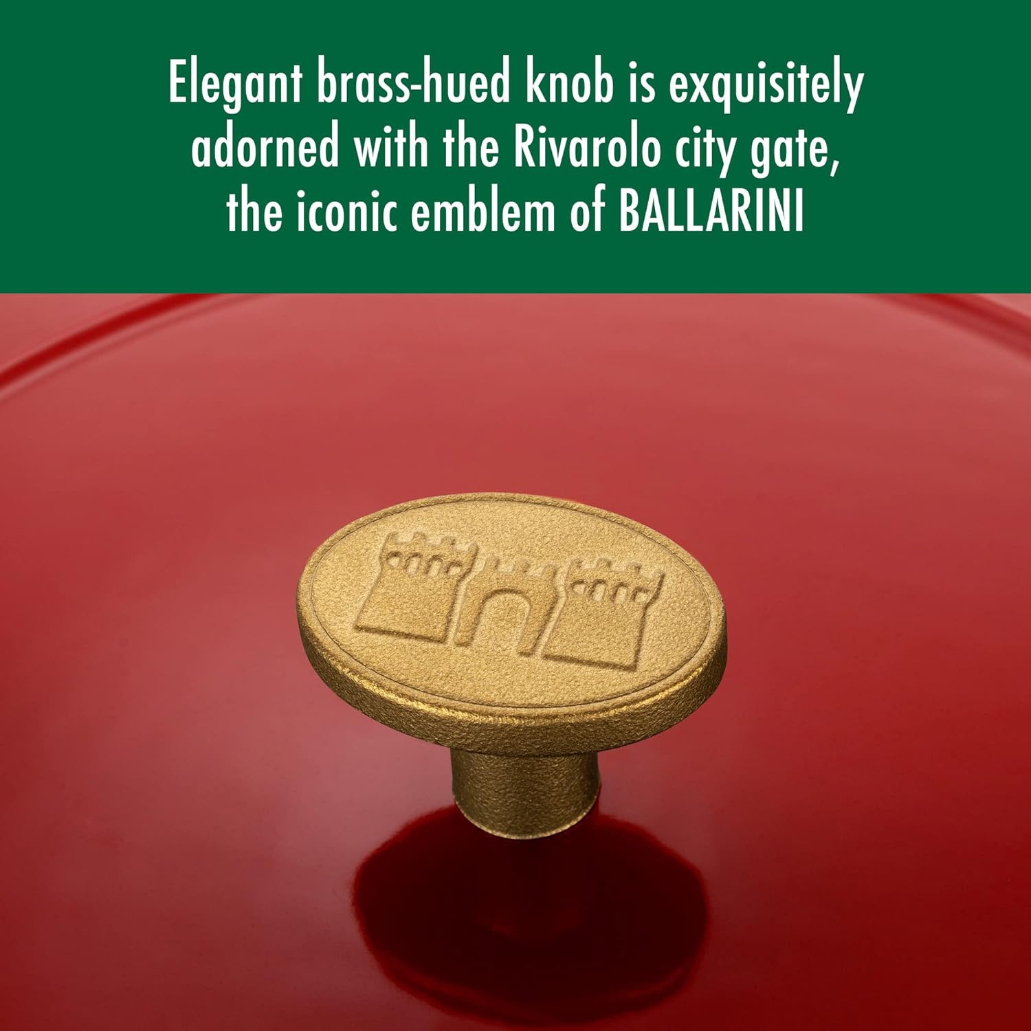 Ballarini Bellamonte Cast Iron Dutch Oven with Lid 4.25-qt, Serves 3-4, Pomodoro Red: Home & Kitchen