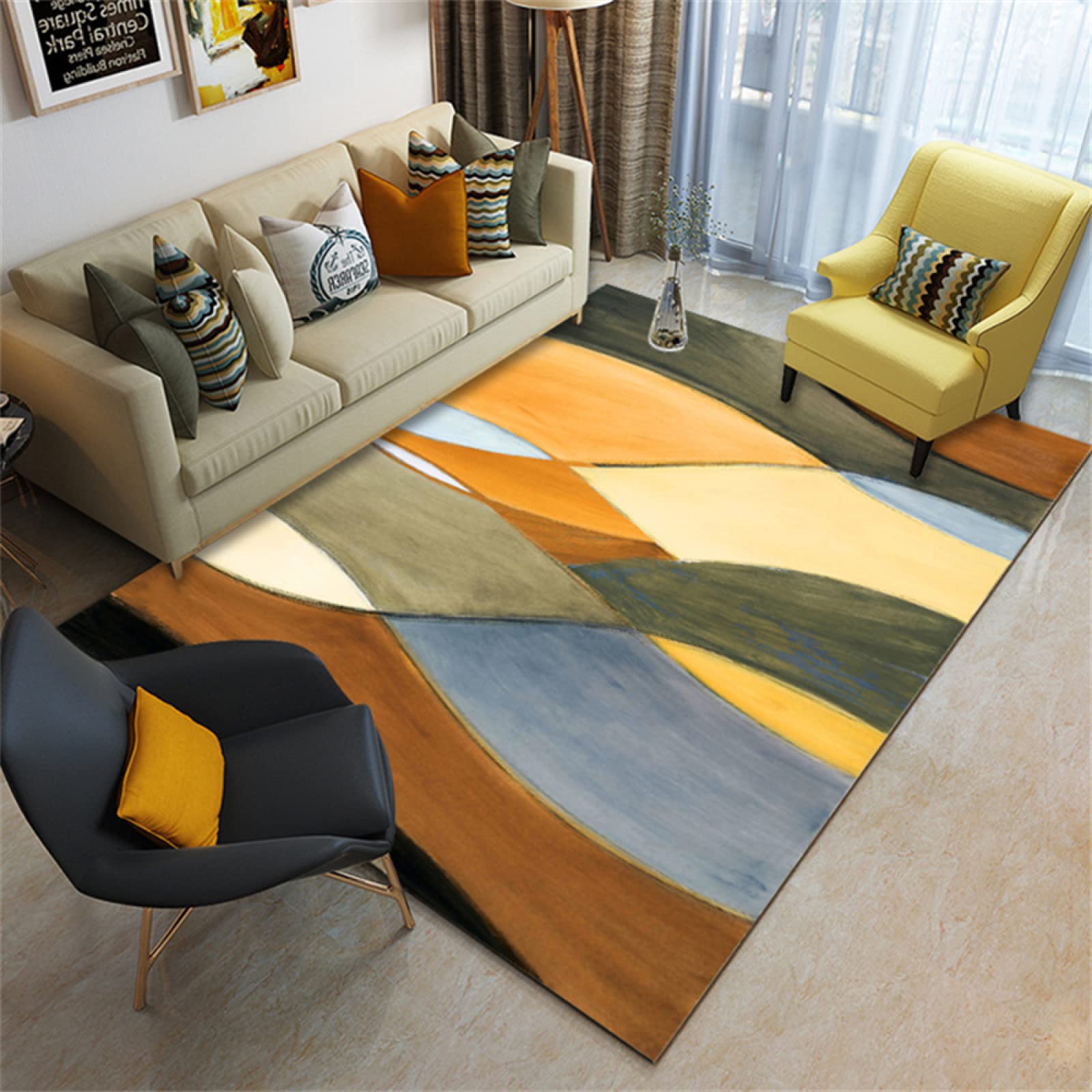Tapis One Piece 160x200cm multicolore pour chambre ado et enfant