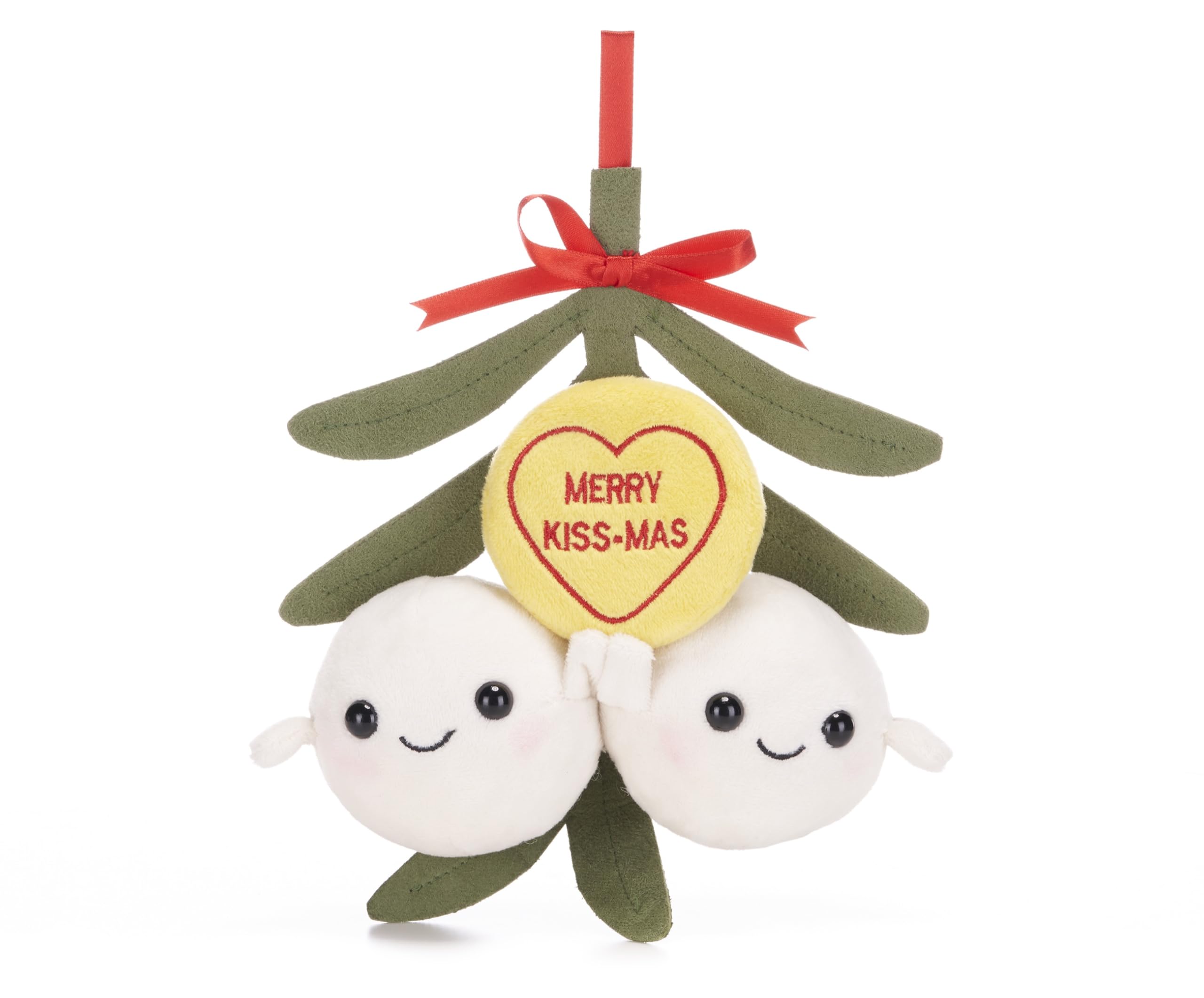 Swizzels Love Hearts 9" / 23cm Christmas Mistletoe Hanging Plush Soft Gift