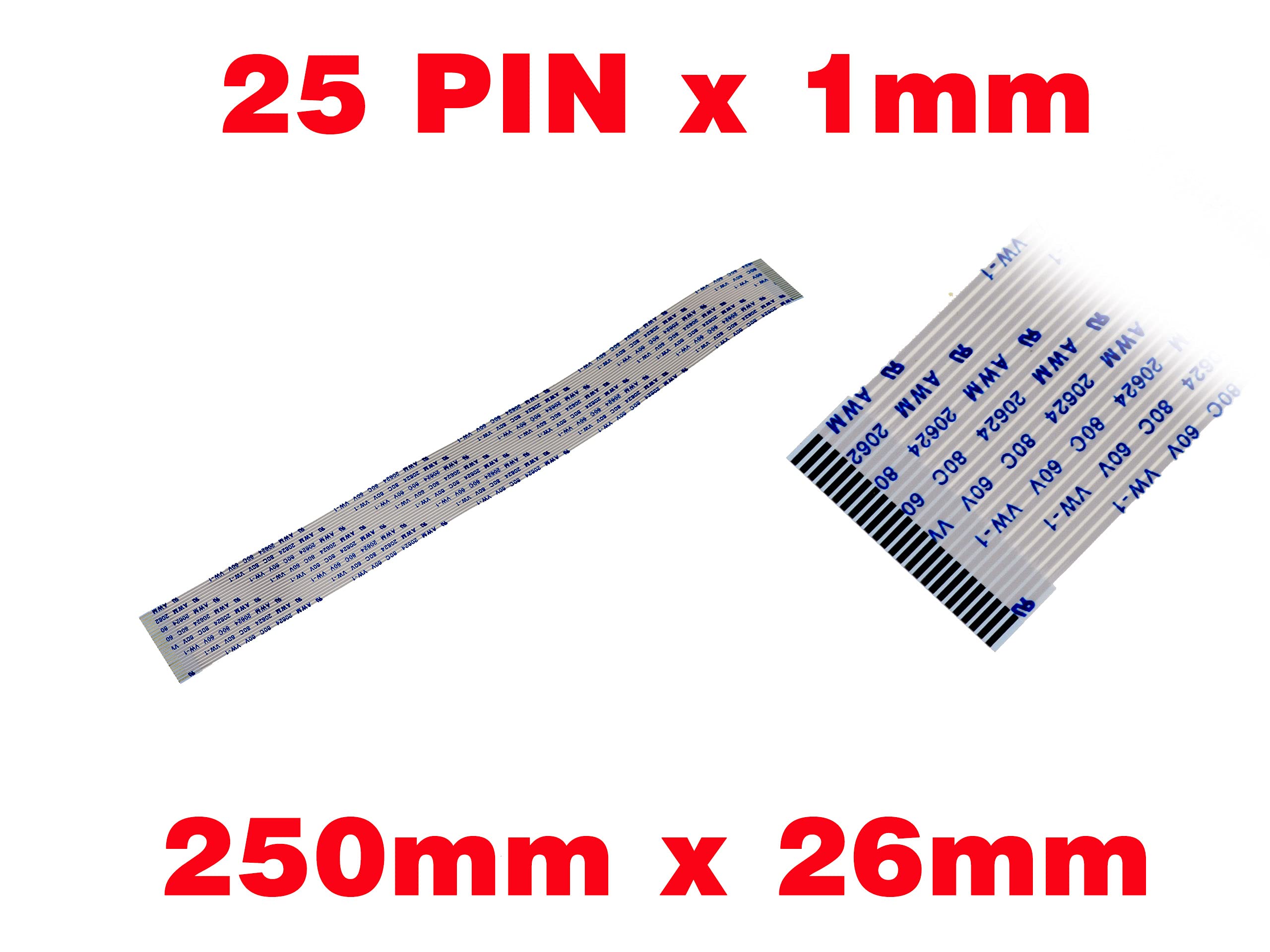 Cable ZIF FPC Kalea-Informatique - 80 Hilos, Paso 0.5mm, Longitud 200mm Para Electrónica