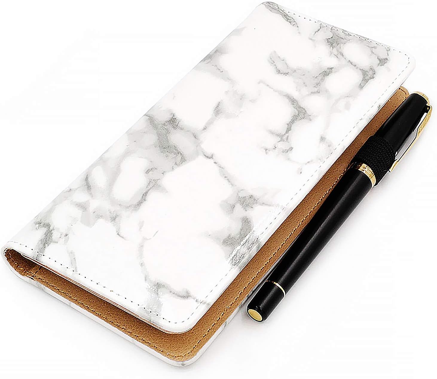 menesiaCheckbook Cover for Men & Women RFID Leather Check Book Holder Wallet