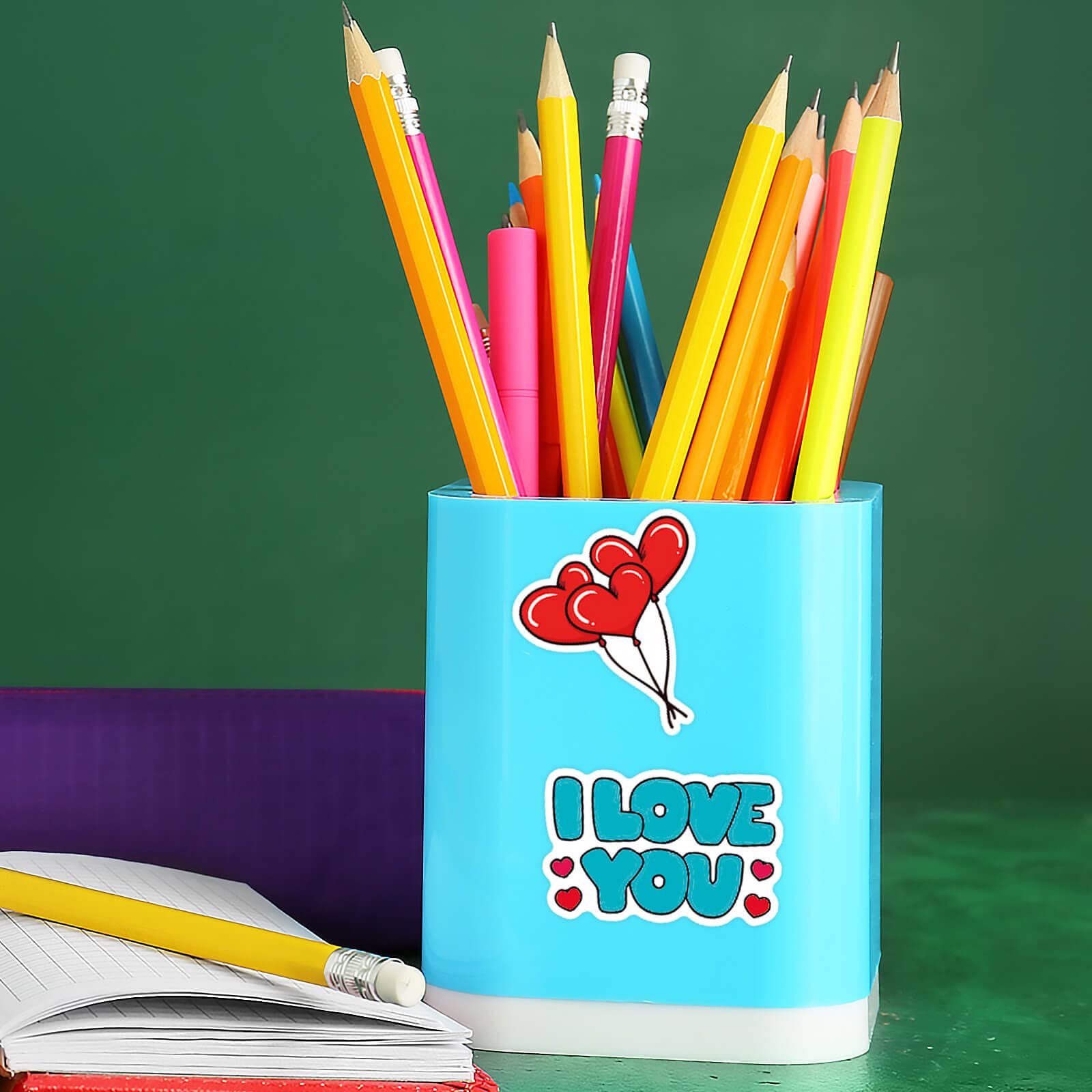 ANHUIB Adesivi per finestra di San Valentino, adesivo per finestra per festa, decorazione da parete di San Valentino, adesivo per decorazione di nozze
