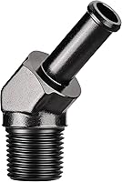 Vista 15 de EVIL ENERGY Adaptador de Conexión de Púa de Manguera 1/2" NPT Macho a 1/2" 45 Grados de Aluminio Negro