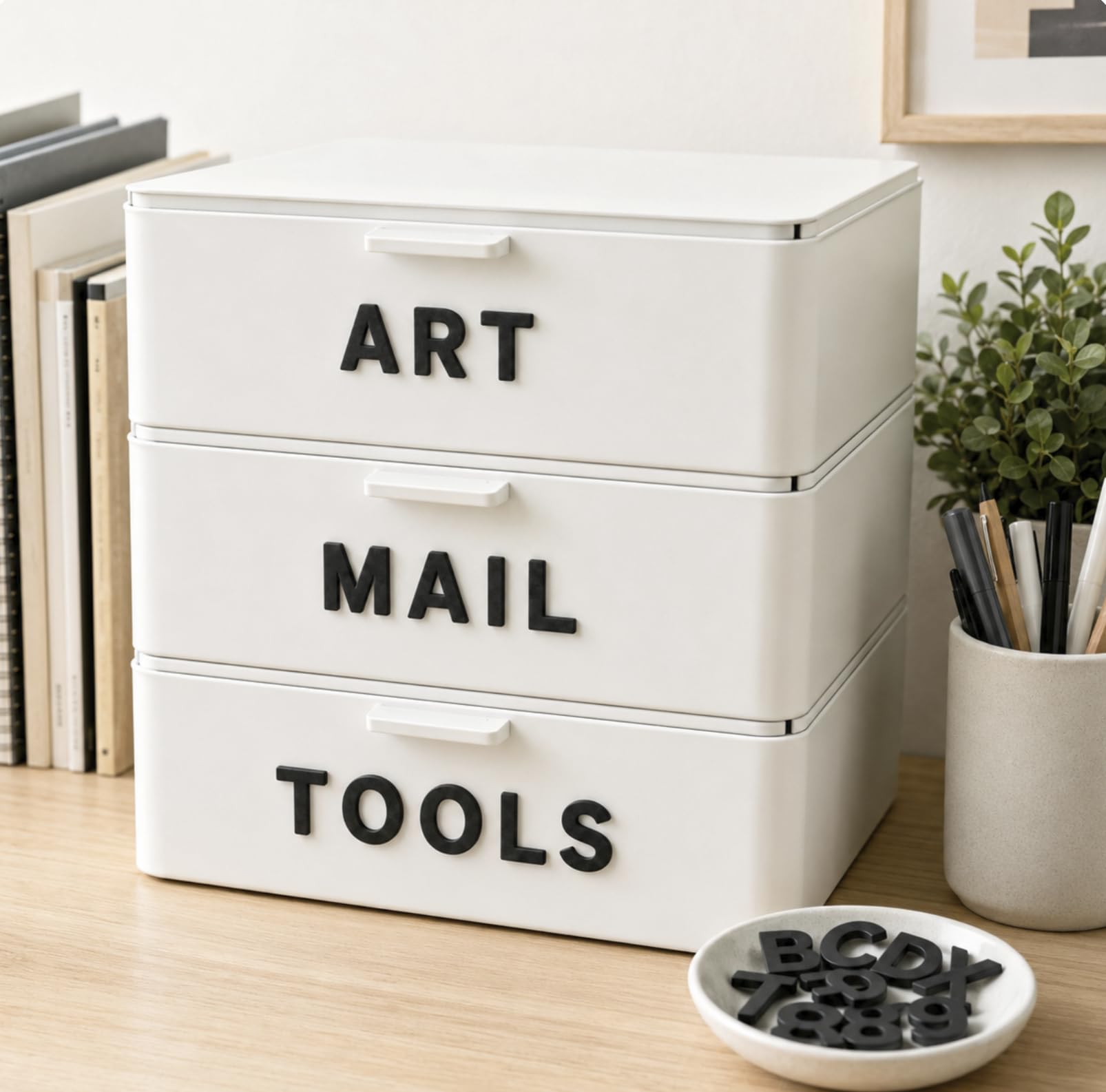 Lot de 550 lettres magnétiques en mousse pour adulte, lettres ABC, chiffres, symboles pour réfrigérateur, enfants, tableau blanc, tableaux à messages magnétiques – Étui de rangement en plastique