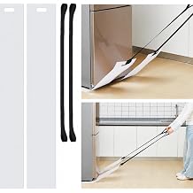 Soaoo 2 Sets Appliance Sliders with Pull Straps Appliance Moving with Handle Plastic Furniture Gliders Heavy Duty Sliding Sheet for Tile and Hardwood Floors Easy Glide 8" x 60"