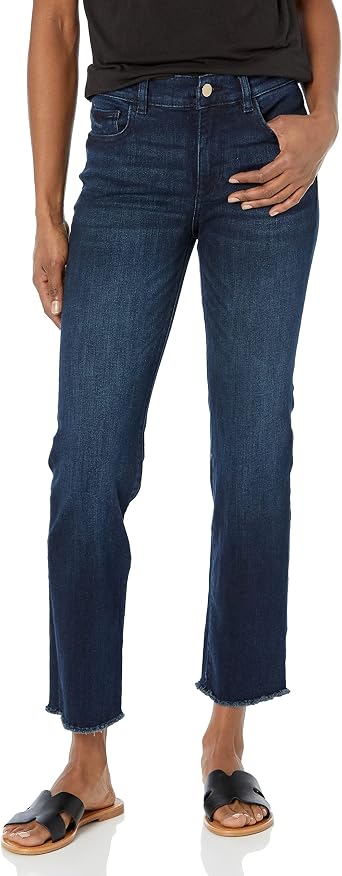 Mara Dark Wash Ankle Straight Leg Jeans 