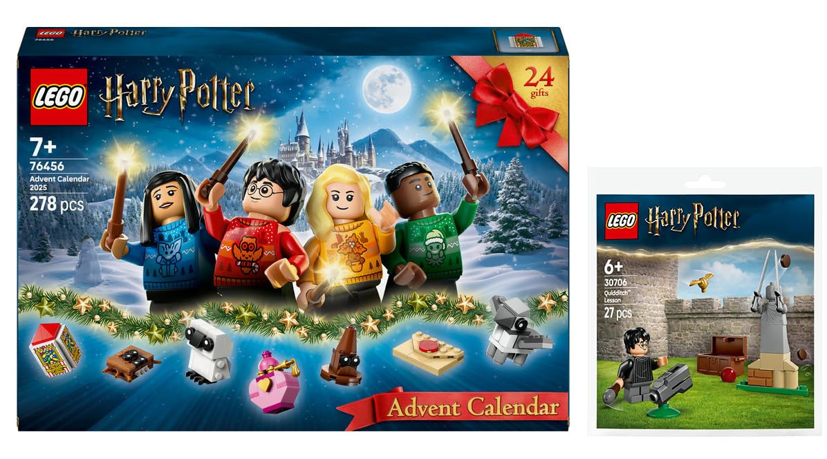 76456 Calendario de Adviento LEGO® Harry Potter™ 2025 & 30706 Entrenamiento de Quidditch™