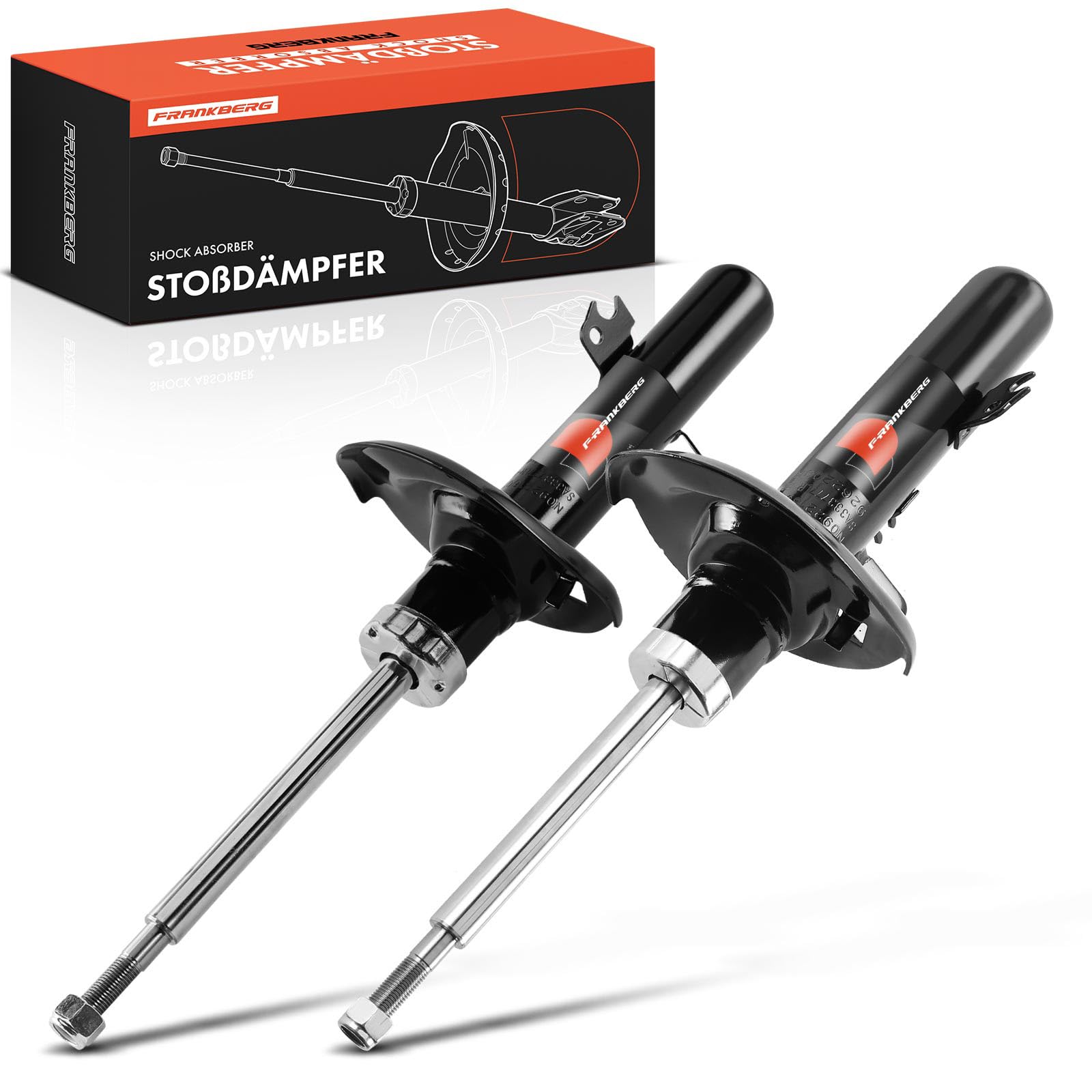 Frankberg 2x Ammortizzatori per sospensioni Ammortizzatori per telaio Anteriore sinistro destro 451mm Pressione del gas Compatibile con C3 Picasso SH 1.4 VTi 95 1.6 VTi 120 1.6 HDi 2008-2015 333777