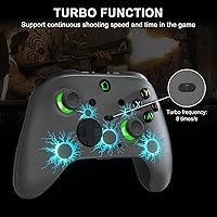 Vista 4 de conwin Wired Xbox One Game Controller, Enhanced Game Controller Compatible with Xbox One SeriesPC,Gaming Controller with Programming Keys,Dual