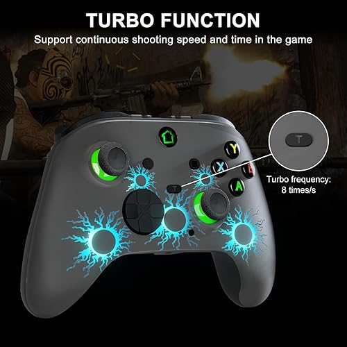 Miniatura 4 de conwin Wired Xbox One Game Controller, Enhanced Game Controller Compatible with Xbox One SeriesPC,Gaming Controller with Programming Keys,Dual