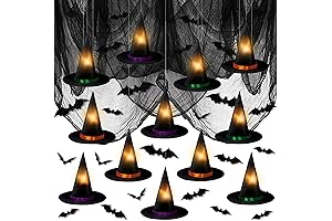 Halloween Glowing Witch Hat Decorations
