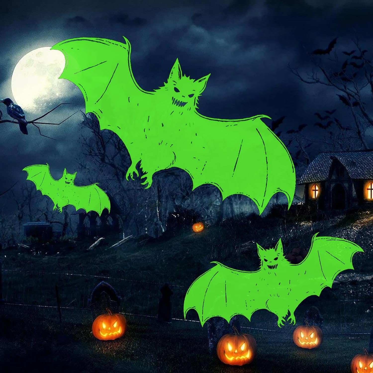Weihnachten Deko Outdoor Innen, 3D Dynamische Halloween Projektor