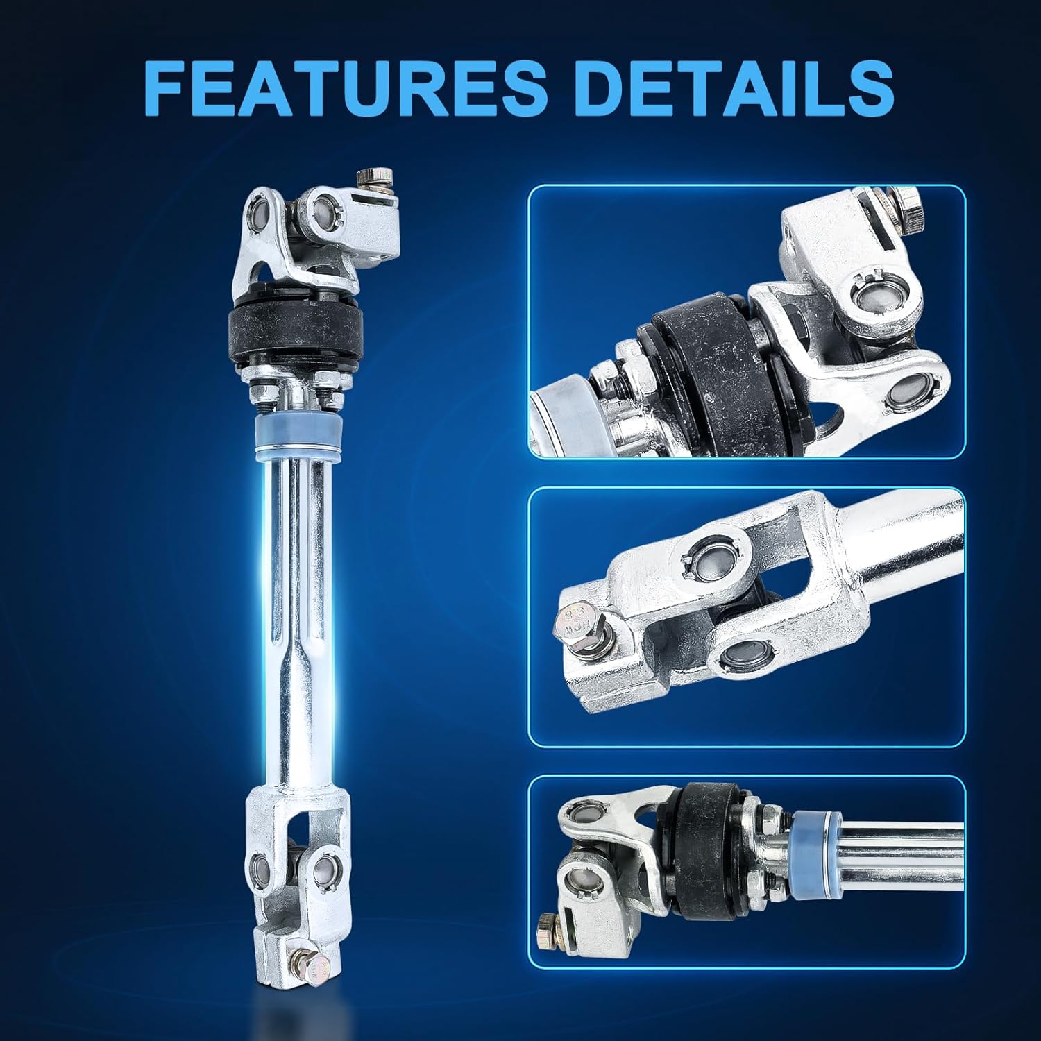 ECCPP Steering Shaft Assembly fits for Ford Expedition 2003-2006,for Lincoln Navigator 2003-2006 425-364 6L1Z3B676AA Lower Steering Shaft Column w/U Joint Coupler