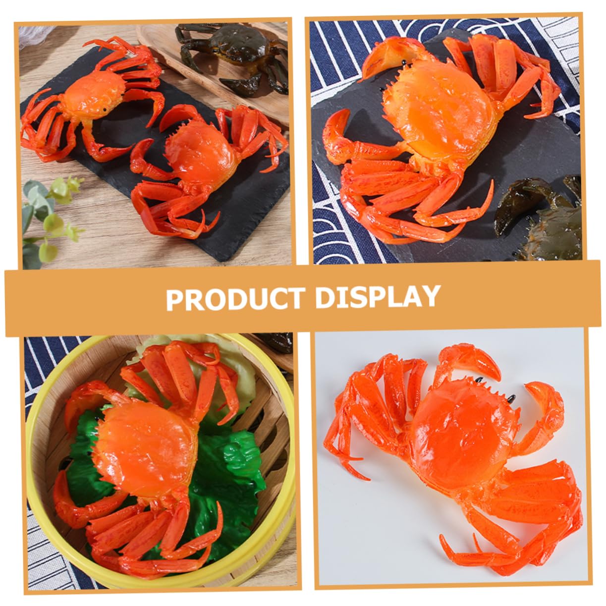 Amazon.co.jp: ORFOFE シミュレーションカニ 食品サンプルの展示 カニ  
