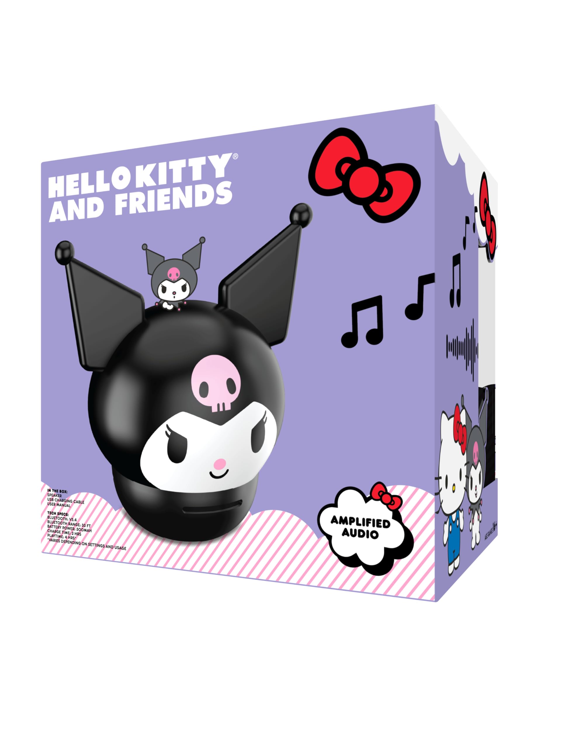 Hello Kitty Alto-falante sem fio Bluetooth e Friends Kuromi – Alto